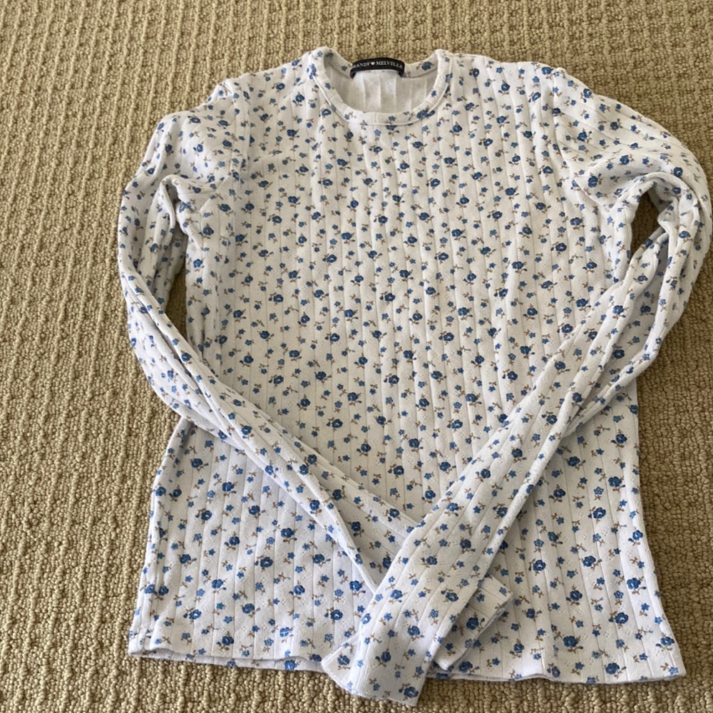 Brandy Melville Long Sleeve Floral Top